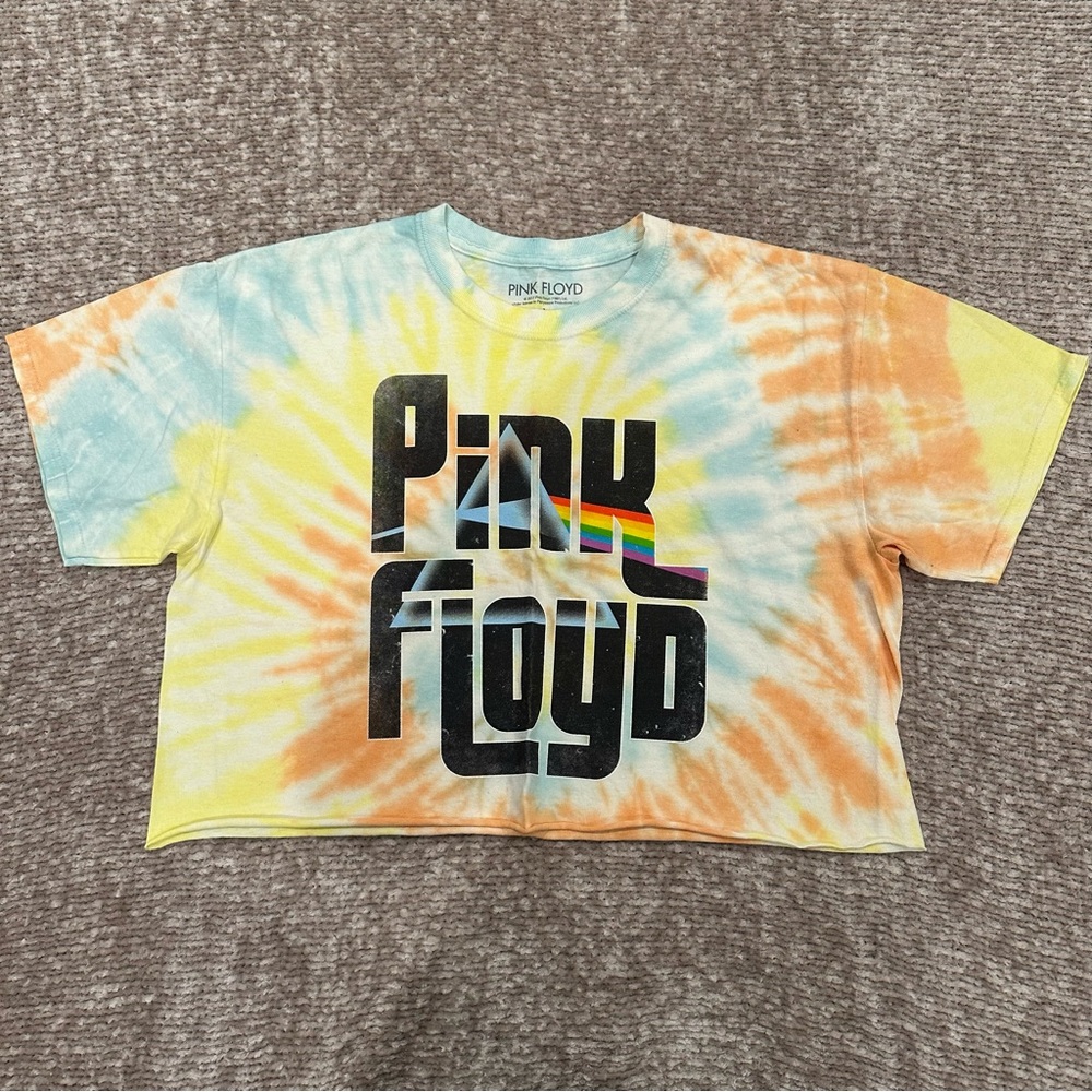 Pink Floyd Tie Dye Crop T-shirt